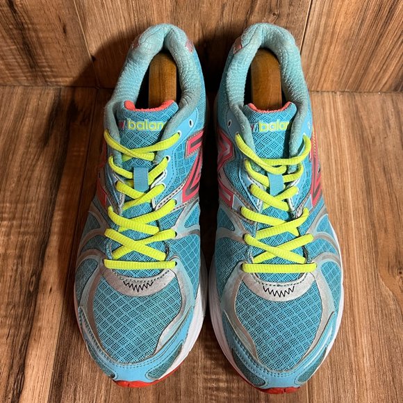 New Balance 1225 V1 Womens Running Shoes Blue Pink Yellow Athletic Size 9 - Picture 5 of 8
